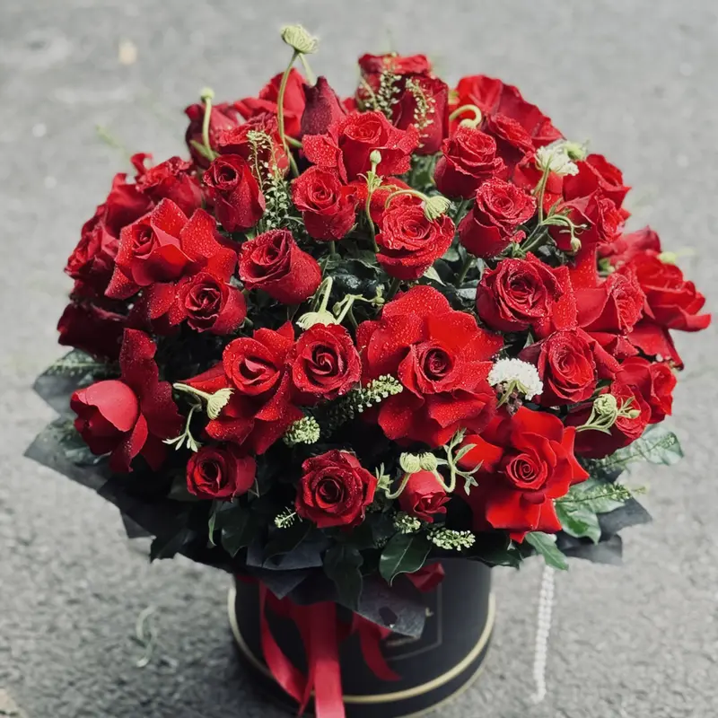 Lẵng hoa hồng tình yêu – ảnh 1