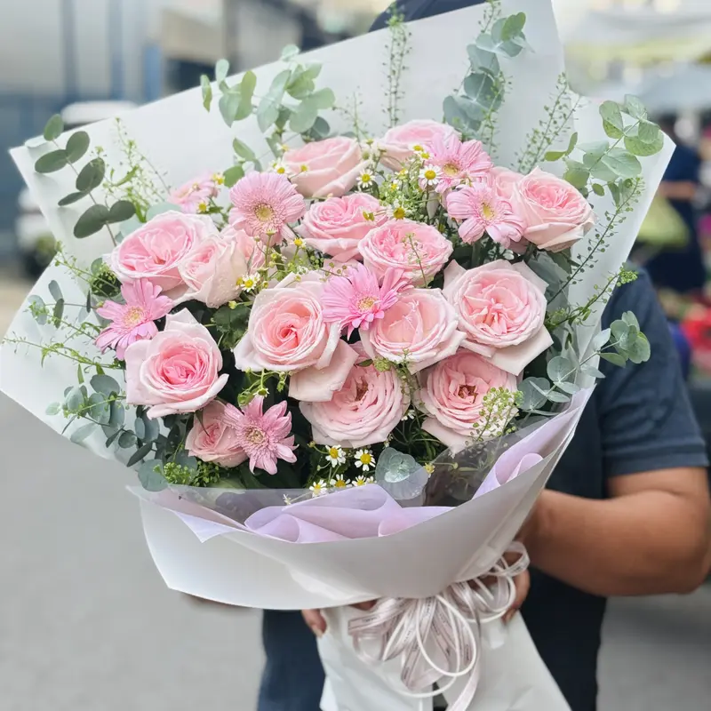 Bó ô hồng – ảnh 1