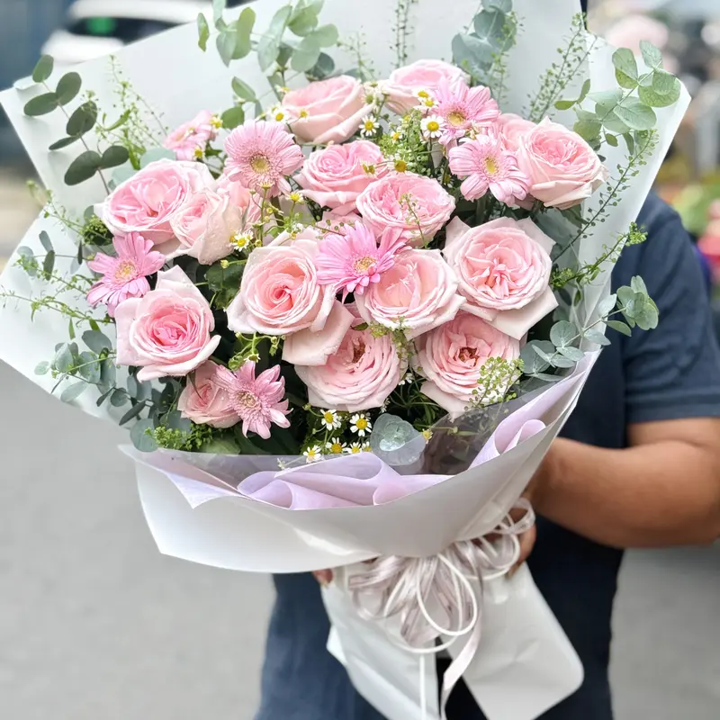 Bó ô hồng – ảnh 3