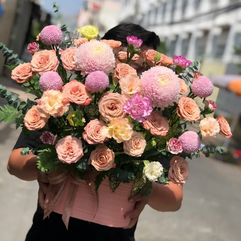 Giỏ hoa chúc mừng