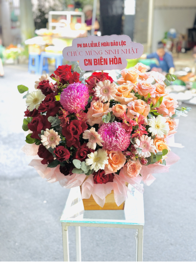 Lẵng hoa _ HV_HB_018