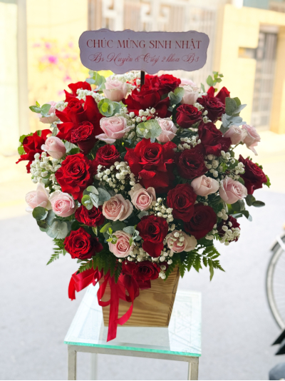 Lẵng hoa hồng _ HV_ HH_123