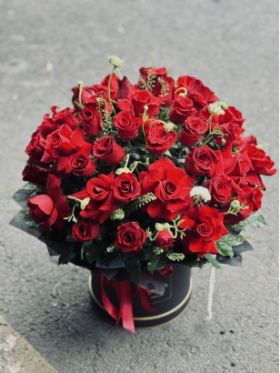 Lẵng hoa hồng tình yêu _ HV_ HH_120